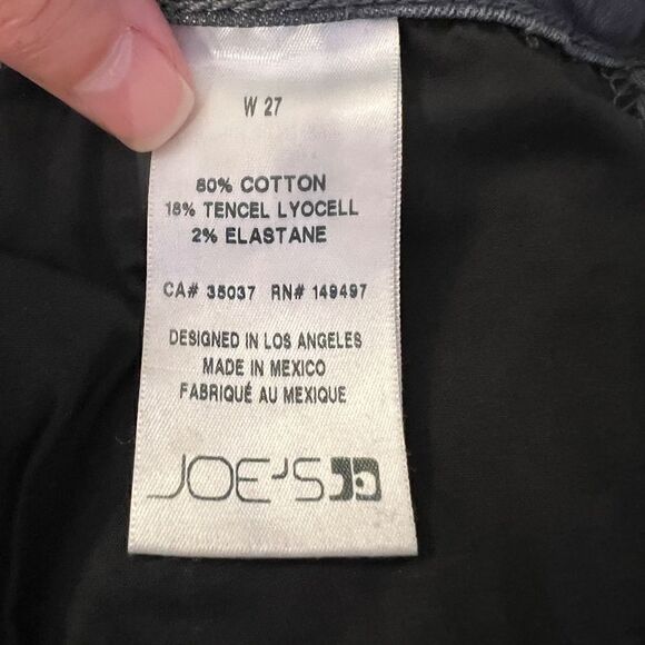 NWOT Women's Joe's Jeans Raw Hem Skinny Ankle Pant in Selsey Gray Wash Size 27 - Picture 7 of 8